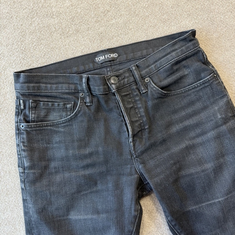Tom Ford Black Denim Jeans Men's Size 31 Slim Fit Made in USA